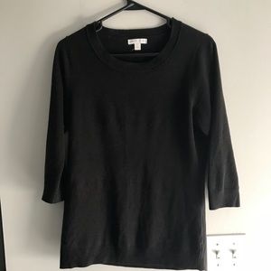 Black quarter sleeve sweater, New York and Company